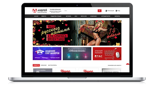 Разработка дизайна для интернет-магазина Андрей Опт