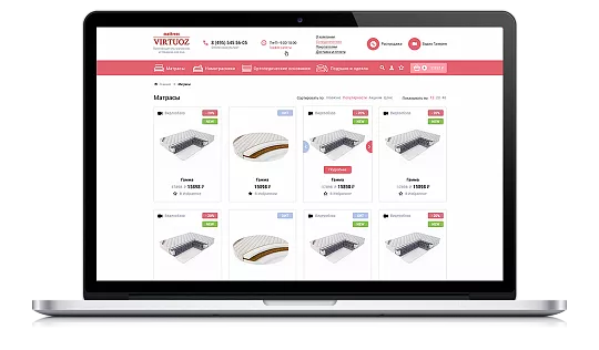 Интернет-магазин Mattress Virtuoz